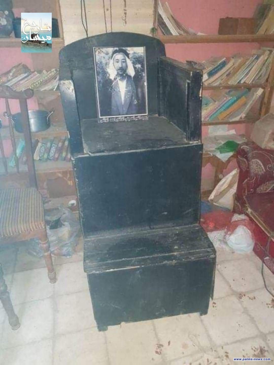 صورة لأول منبر ارتقاه عميد المنبر الحسيني الشيخ أحمد الوائلي "رحمه الله" بمحافظة ميسان.